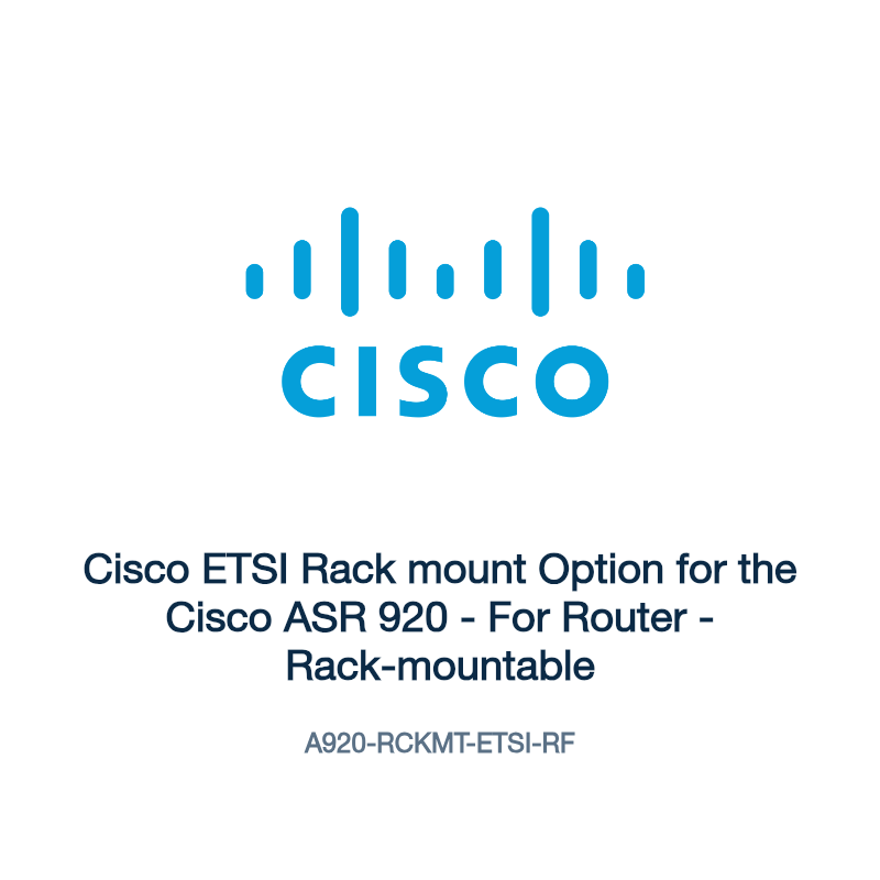 A920-RCKMT-ETSI-RF: Cisco ETSI Rack mount Option for the Cisco ASR 920
