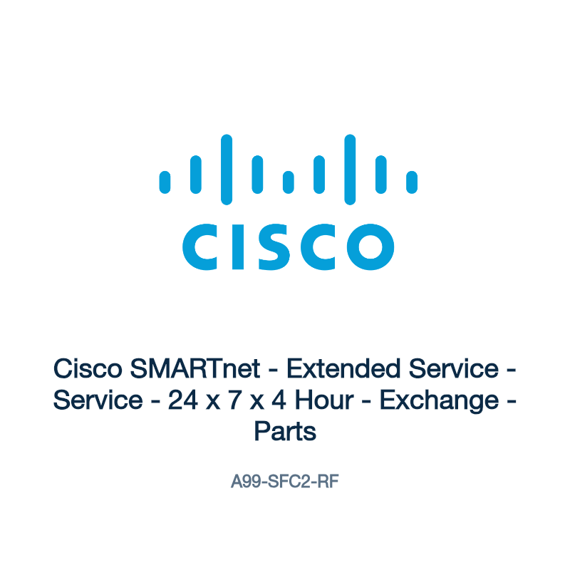 A99-SFC2-RF: Cisco SMARTnet - Extended Service - Service - 24 x 7 x 4 Hour -