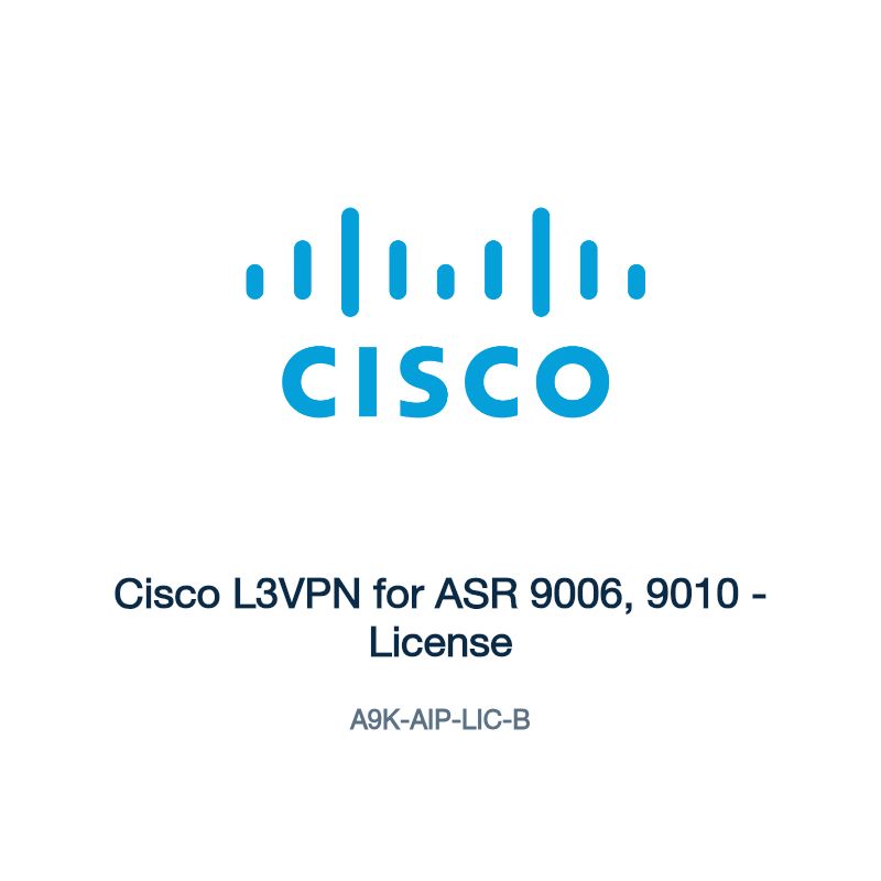 A9K-AIP-LIC-B: Cisco L3VPN for ASR 9006, 9010