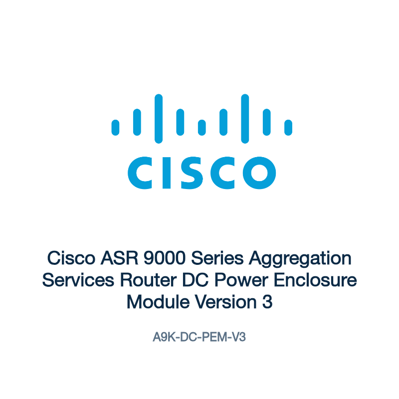 A9K-DC-PEM-V3: Cisco ASR 9000 Series Aggregation Services Router DC Power Enclosure
