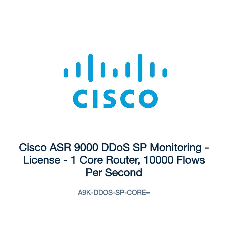 A9K-DDOS-SP-CORE=: Cisco ASR 9000 DDoS SP Monitoring