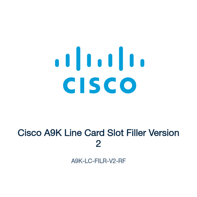 A9K-LC-FILR-V2-RF: Cisco A9K Line Card Slot Filler Version 2