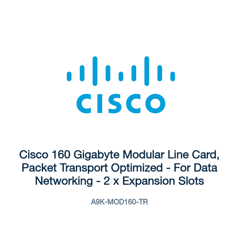 A9K-MOD160-TR: Cisco 160 Gigabyte Modular Line Card, Packet Transport Optimized