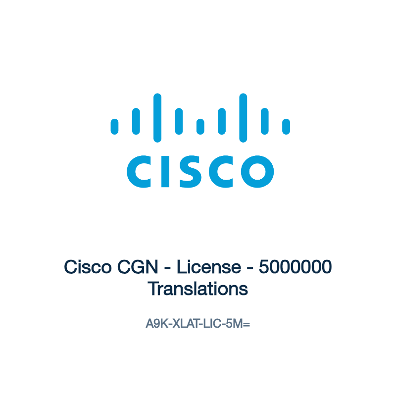 A9K-XLAT-LIC-5M=: Cisco CGN - License - 5000000 Translations
