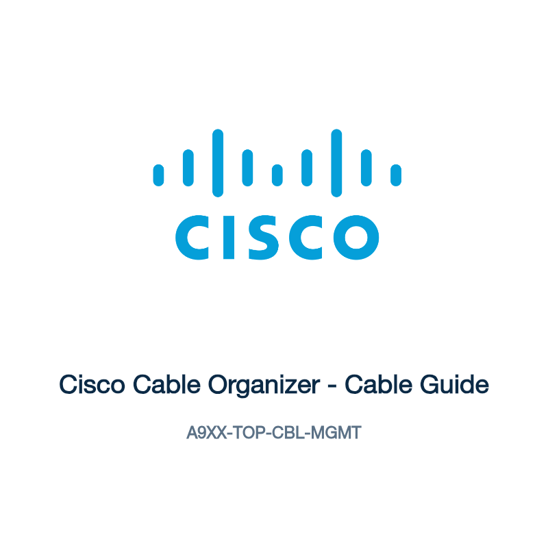 A9XX-TOP-CBL-MGMT: Cisco Cable Organizer