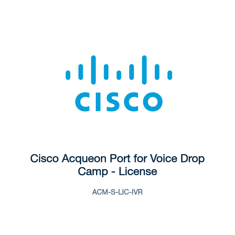 ACM-S-LIC-IVR: Cisco Acqueon Port for Voice Drop Camp
