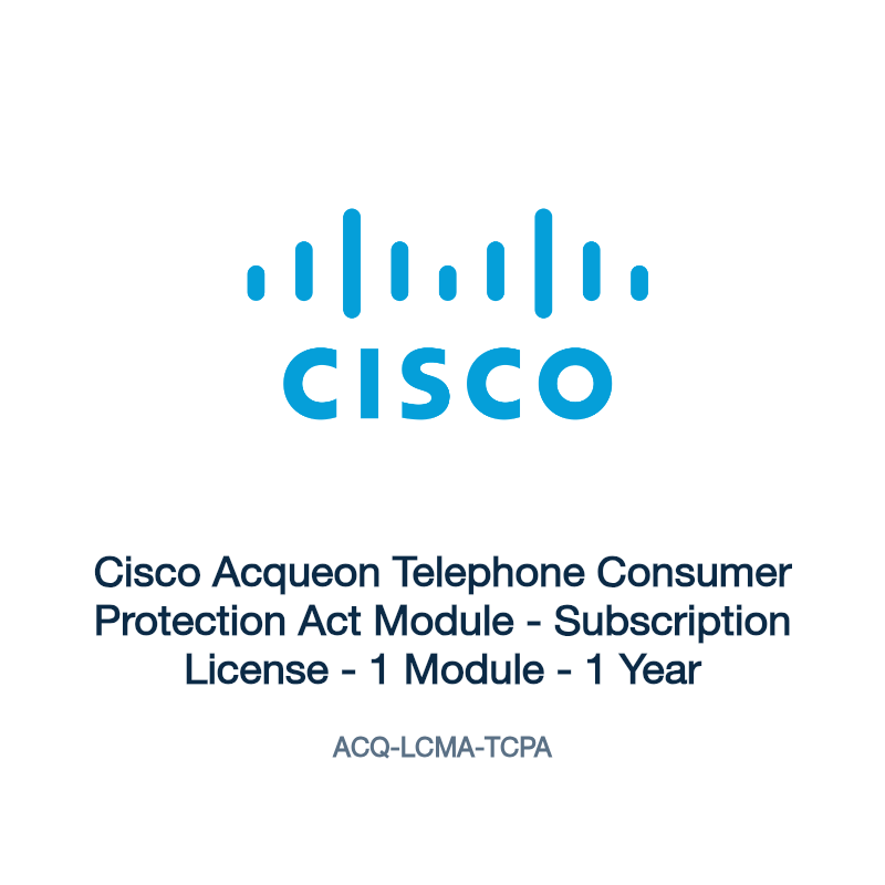 ACQ-LCMA-TCPA: Cisco Acqueon Telephone Consumer Protection Act Module
