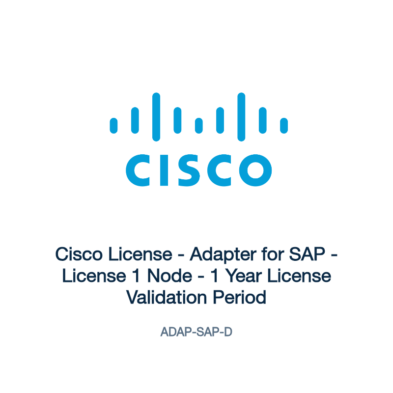 ADAP-SAP-D: Cisco License - Adapter for SAP - License 1 Node