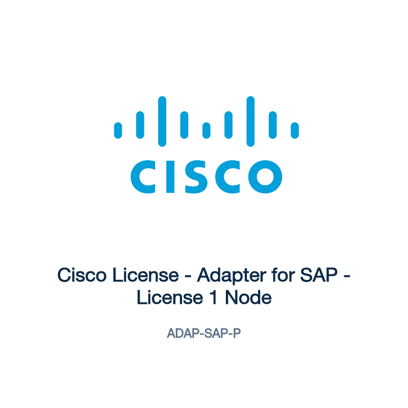 ADAP-SAP-P: Cisco License - Adapter for SAP - License 1 Node
