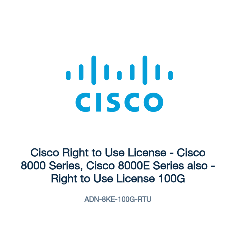 ADN-8KE-100G-RTU: Cisco Right to Use License