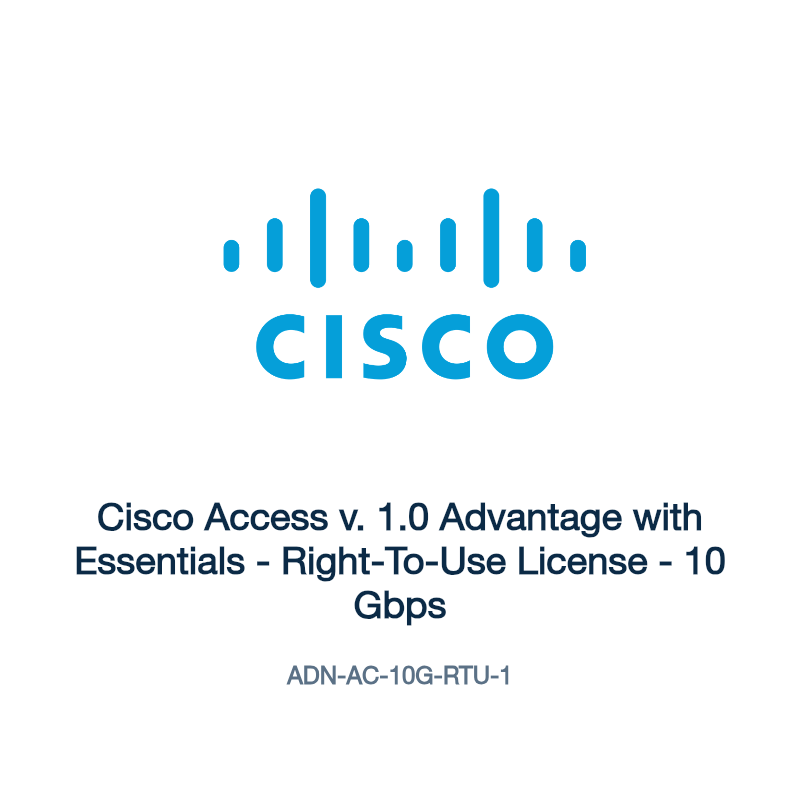 ADN-AC-10G-RTU-1: Cisco Access v. 1.0 Advantage with Essentials