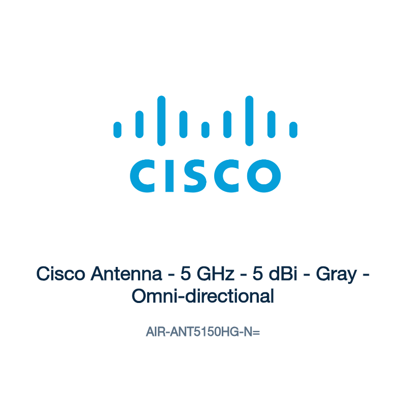 AIR-ANT5150HG-N=: Cisco Antenna - 5 GHz - 5 dBi - Gray - Omni-directional