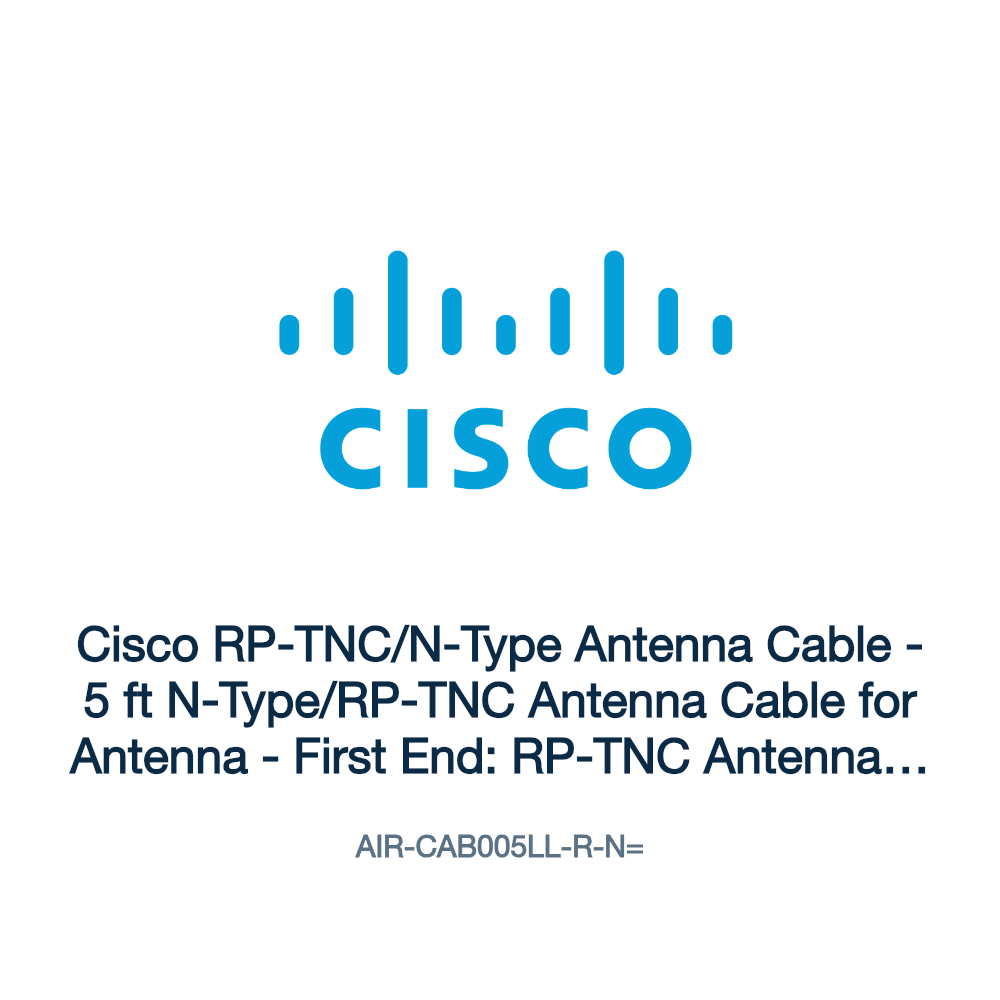 AIR-CAB005LL-R-N=: Cisco RP-TNC/N-Type Antenna Cable