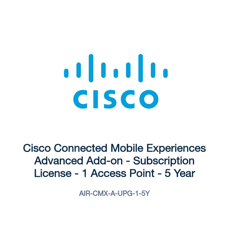 AIR-CMX-A-UPG-1-5Y: Cisco Connected Mobile Experiences Advanced Add-on