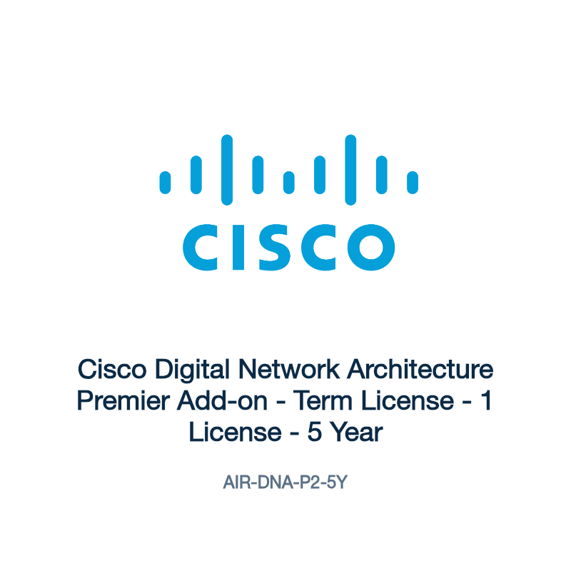 AIR-DNA-P2-5Y: Cisco Digital Network Architecture Premier Add-on