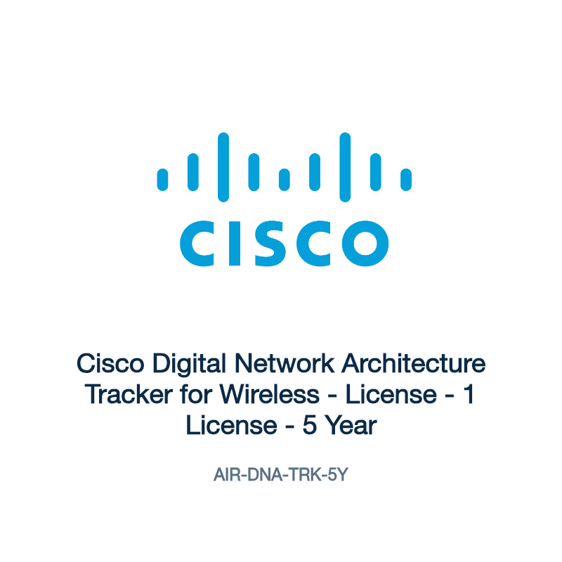 AIR-DNA-TRK-5Y: Cisco Digital Network Architecture Tracker for Wireless