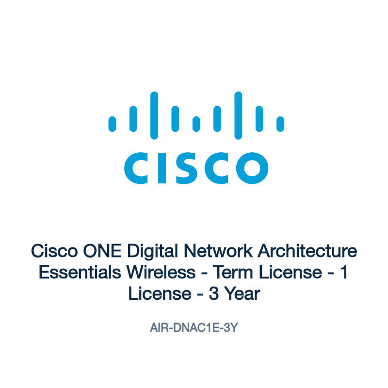 AIR-DNAC1E-3Y: Cisco ONE Digital Network Architecture Essentials Wireless