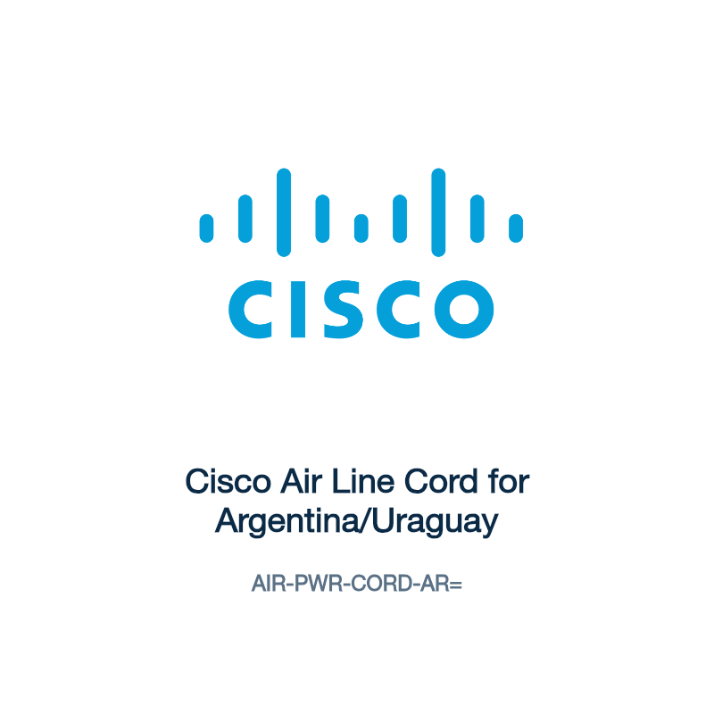AIR-PWR-CORD-AR=: Cisco Air Line Cord for Argentina/Uraguay