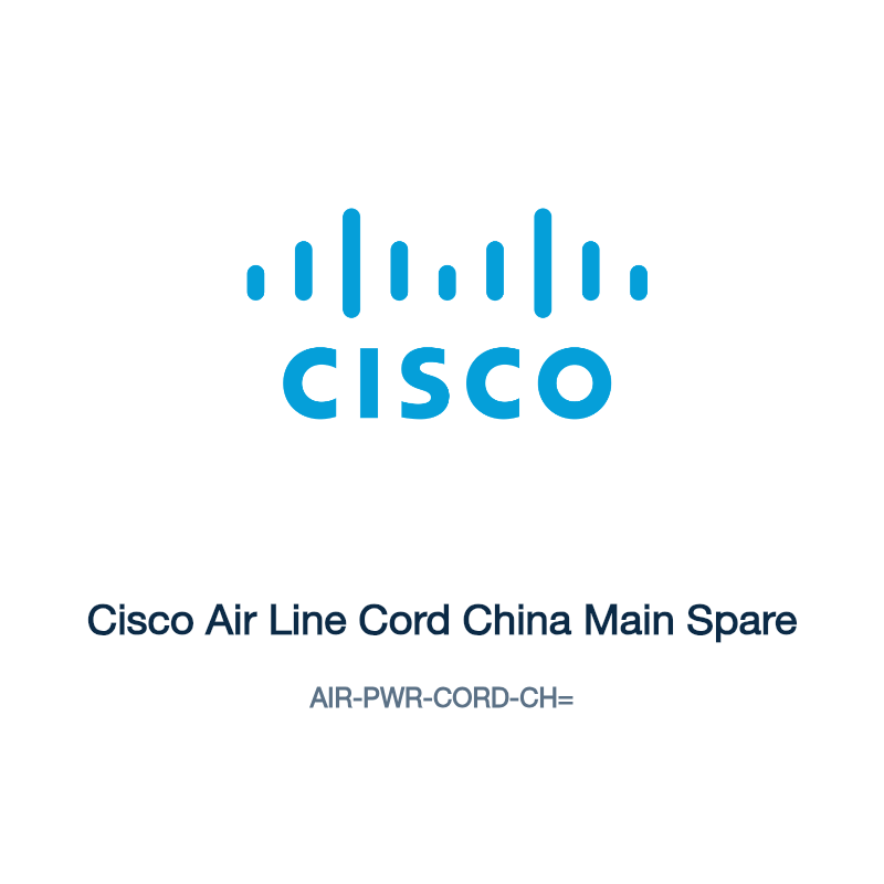 AIR-PWR-CORD-CH=: Cisco Air Line Cord China Main Spare