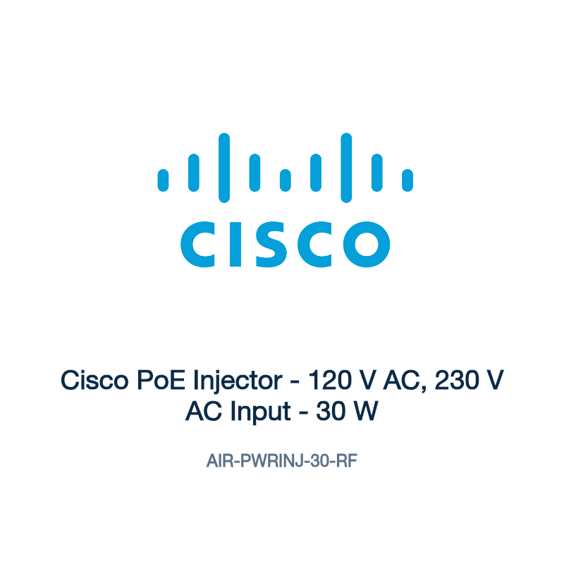 AIR-PWRINJ-30-RF: Cisco PoE Injector