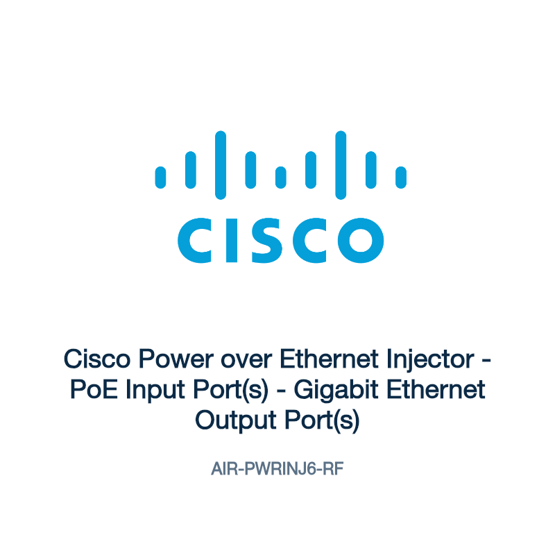 AIR-PWRINJ6-RF: Cisco Power over Ethernet Injector