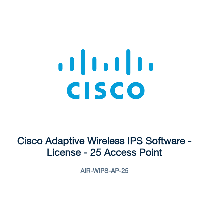 AIR-WIPS-AP-25: Cisco Adaptive Wireless IPS Software