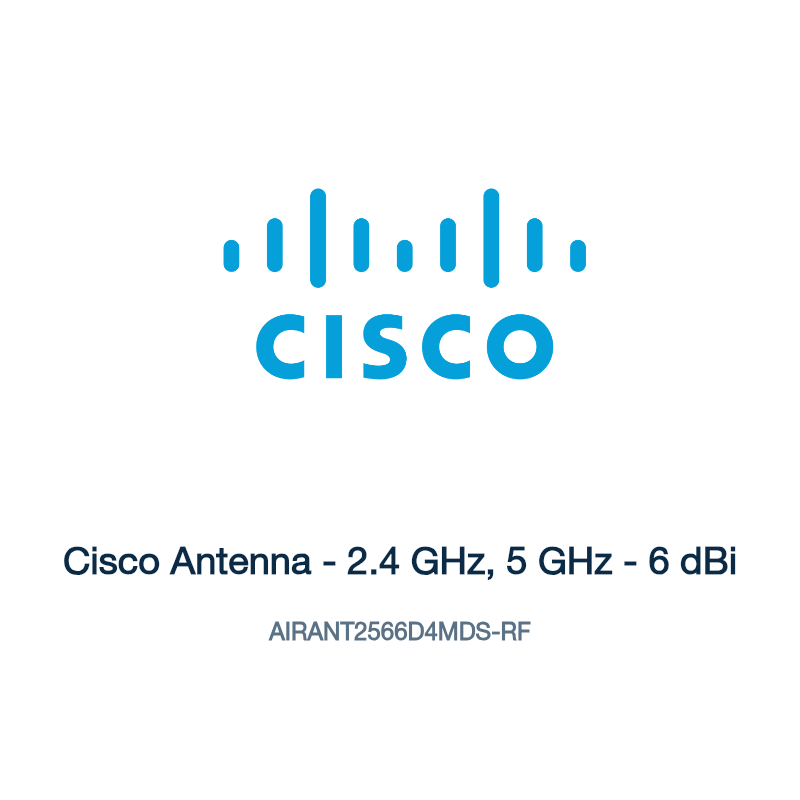 AIRANT2566D4MDS-RF: Cisco Antenna - 2.4 GHz, 5 GHz - 6 dBi