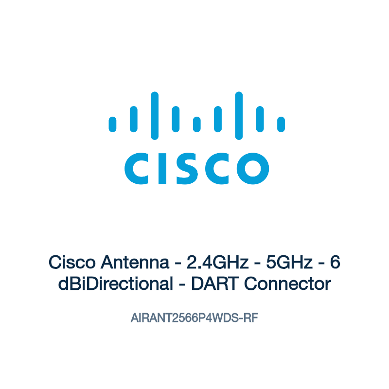 AIRANT2566P4WDS-RF: Cisco Antenna - 2.4GHz - 5GHz - 6 dBiDirectional - DART Connector