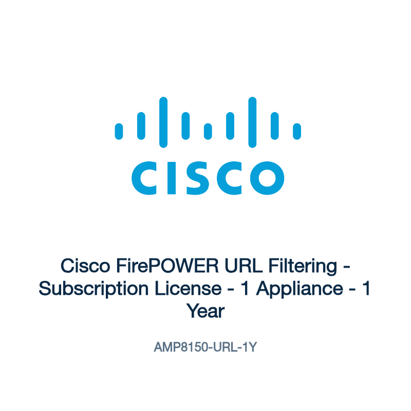 AMP8150-URL-1Y: Cisco FirePOWER URL Filtering