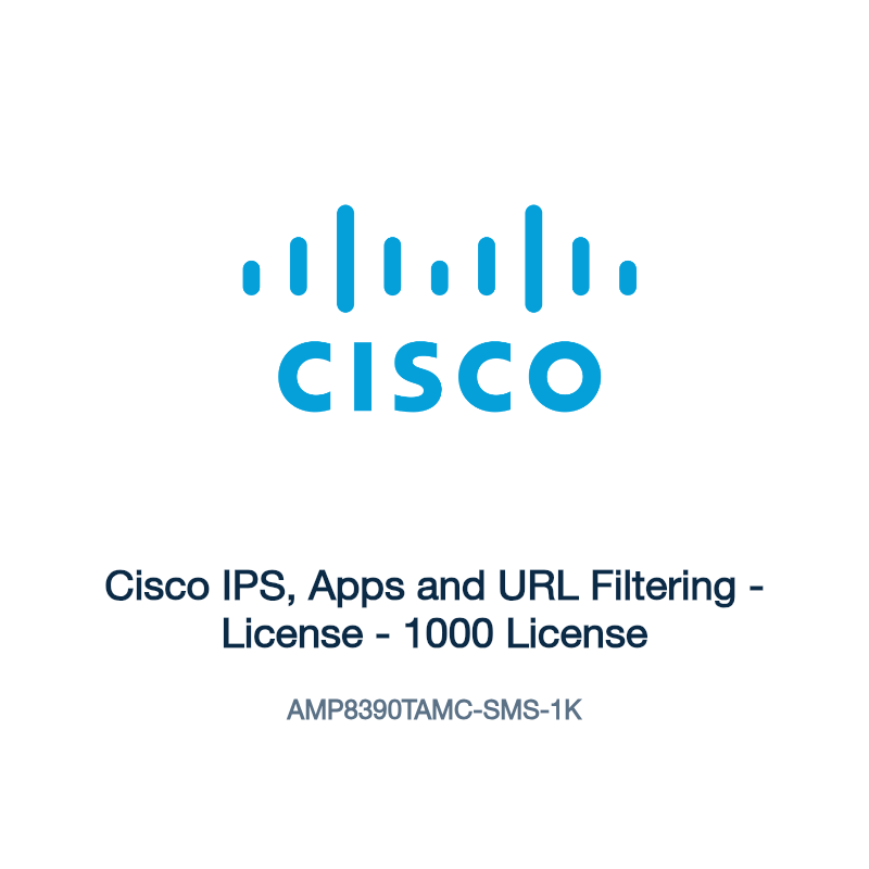 AMP8390TAMC-SMS-1K: Cisco IPS, Apps and URL Filtering