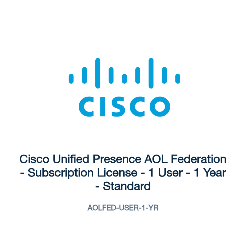 AOLFED-USER-1-YR: Cisco Unified Presence AOL Federation