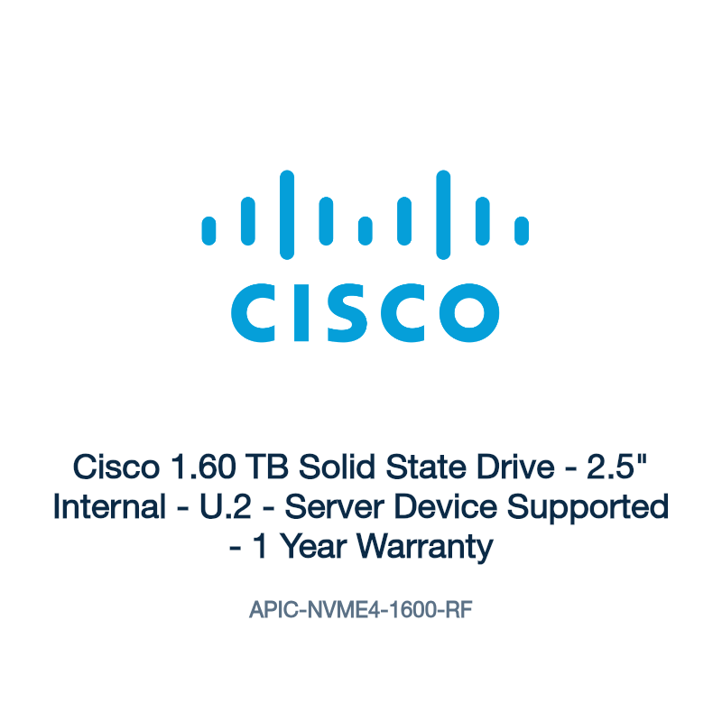 APIC-NVME4-1600-RF: Cisco 1.60 TB Solid State Drive