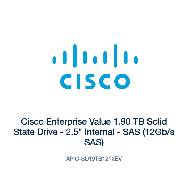 APIC-SD19TB121XEV: Cisco Enterprise Value 1.90 TB Solid State Drive