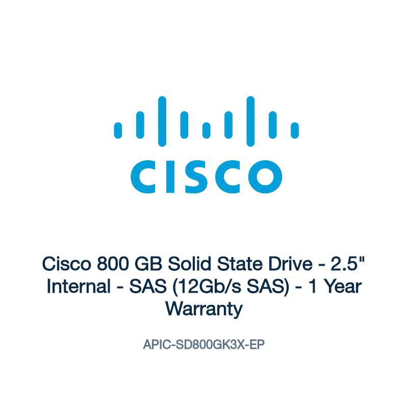 APIC-SD800GK3X-EP: Cisco 800 GB Solid State Drive