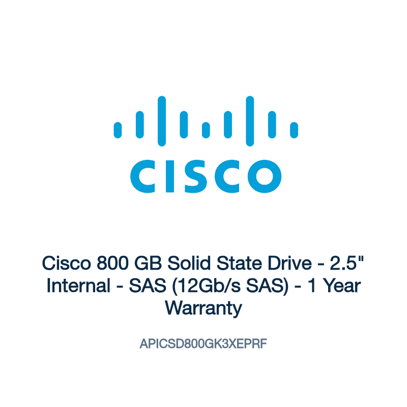 APICSD800GK3XEPRF: Cisco 800 GB Solid State Drive