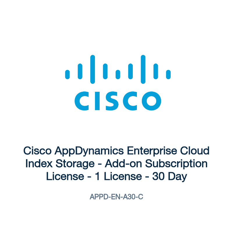 APPD-EN-A30-C: Cisco AppDynamics Enterprise Cloud Index Storage