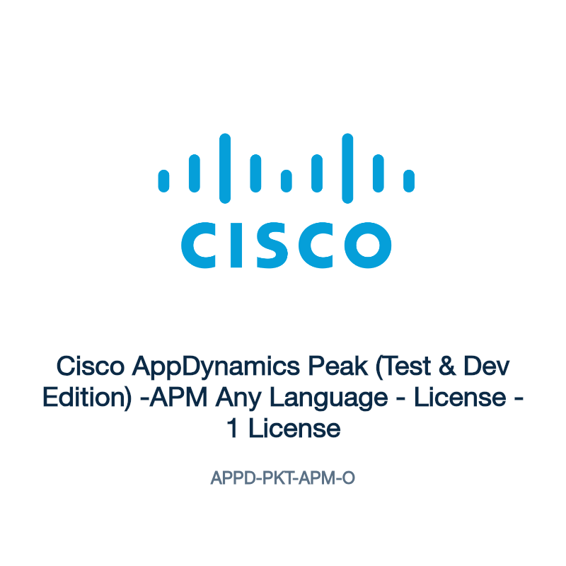 APPD-PKT-APM-O: Cisco AppDynamics Peak (Test & Dev Edition) -APM Any Language