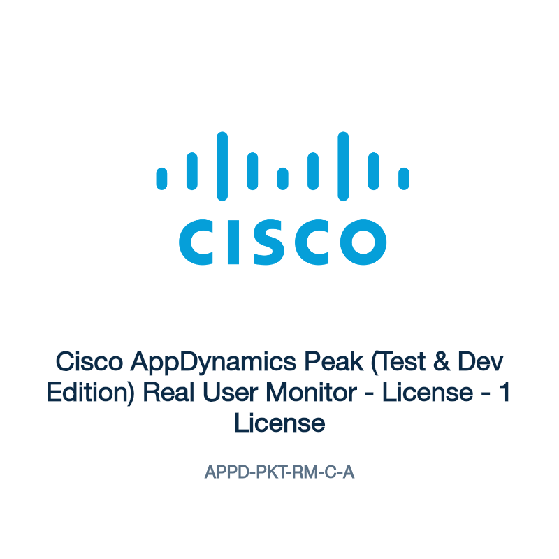 APPD-PKT-RM-C-A: Cisco AppDynamics Peak (Test & Dev Edition) Real User Monitor