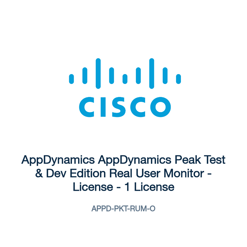 APPD-PKT-RUM-O: AppDynamics AppDynamics Peak Test & Dev Edition Real User Monitor