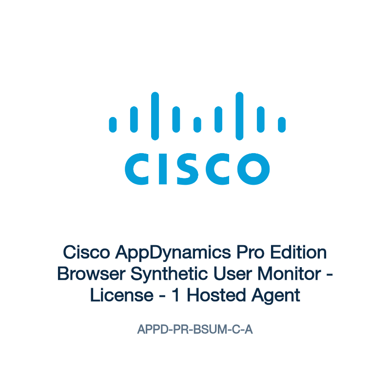 APPD-PR-BSUM-C-A: Cisco AppDynamics Pro Edition Browser Synthetic User Monitor
