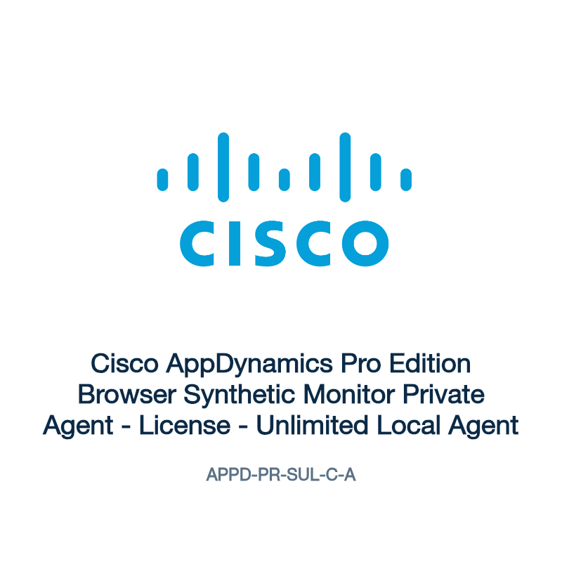 APPD-PR-SUL-C-A: Cisco AppDynamics Pro Edition Browser Synthetic Monitor Private Agent