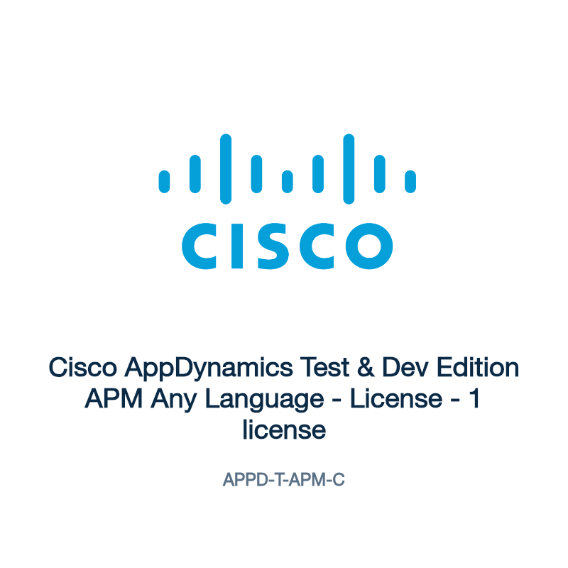 APPD-T-APM-C: Cisco AppDynamics Test & Dev Edition APM Any Language