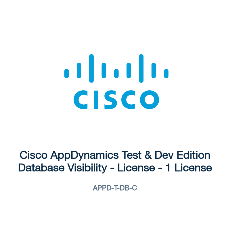 APPD-T-DB-C: Cisco AppDynamics Test & Dev Edition Database Visibility