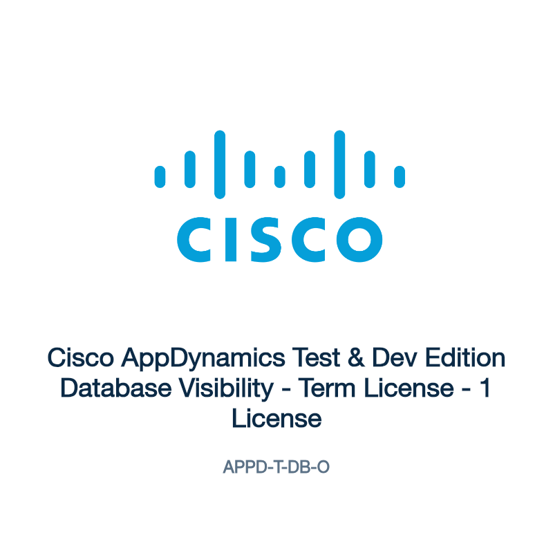APPD-T-DB-O: Cisco AppDynamics Test & Dev Edition Database Visibility