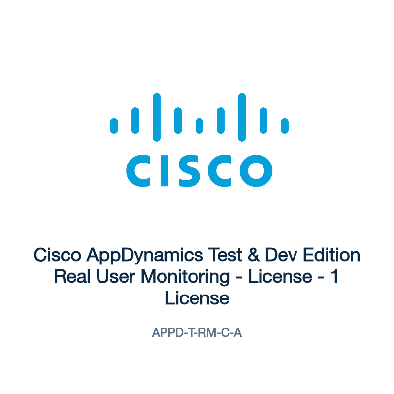 APPD-T-RM-C-A: Cisco AppDynamics Test & Dev Edition Real User Monitoring