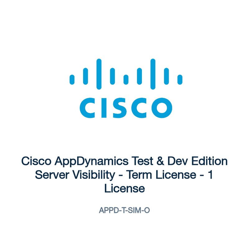 APPD-T-SIM-O: Cisco AppDynamics Test & Dev Edition Server Visibility