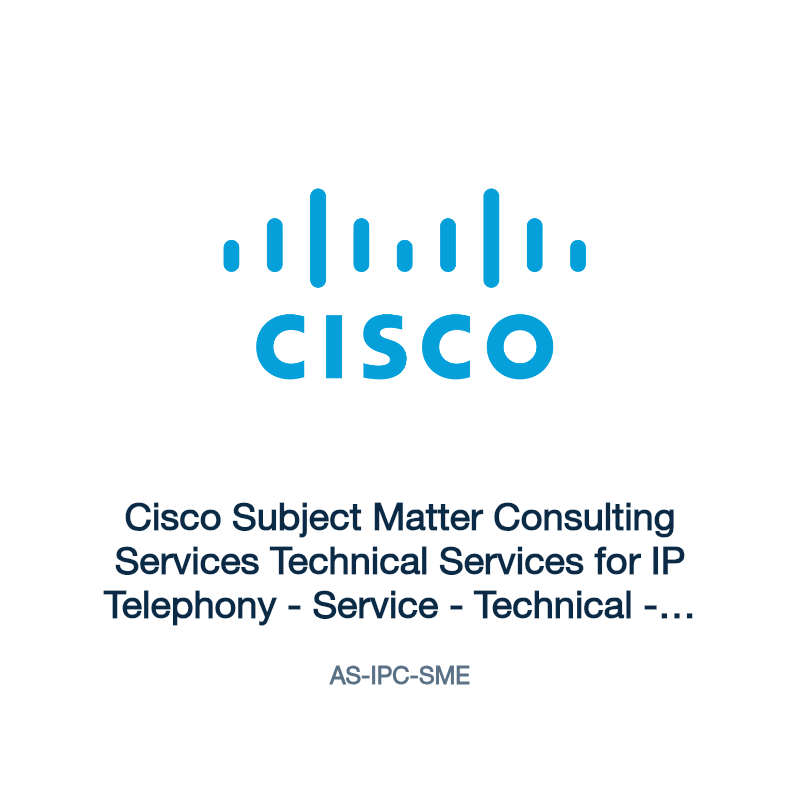 AS-IPC-SME: Cisco Subject Matter Consulting Services Technical Services for IP