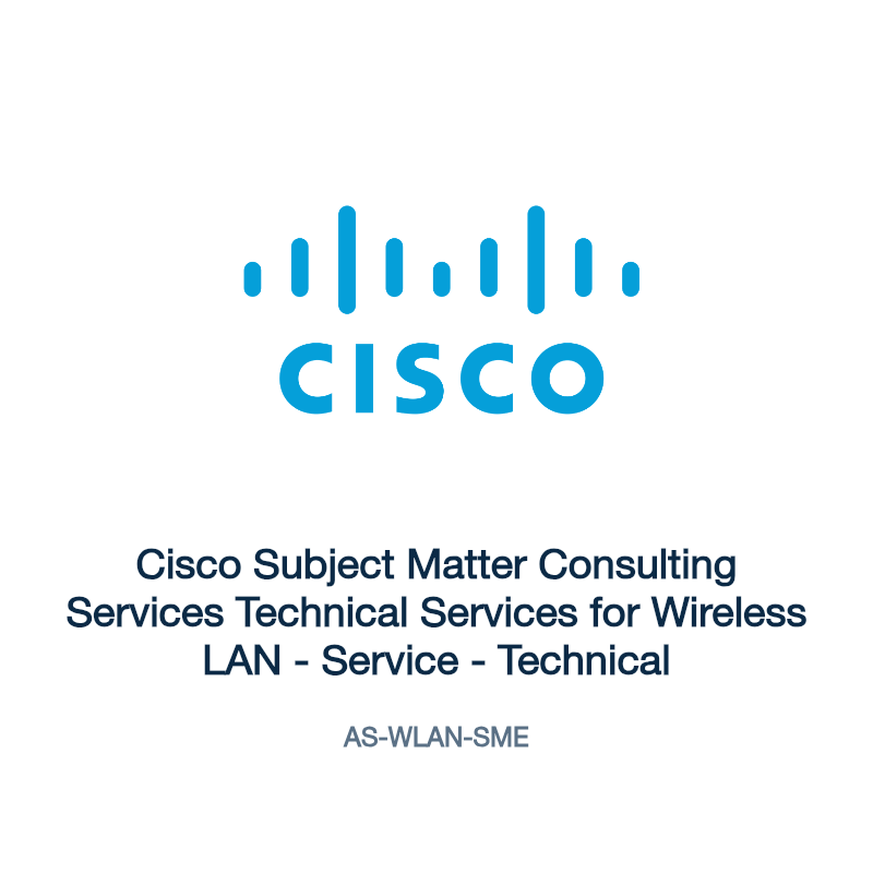 AS-WLAN-SME: Cisco Subject Matter Consulting Services Technical Services for