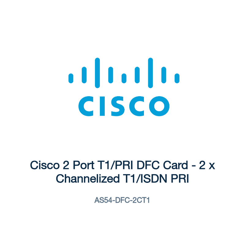 AS54-DFC-2CT1: Cisco 2 Port T1/PRI DFC Card