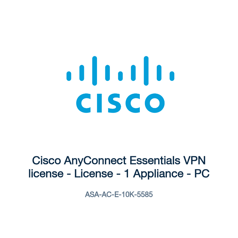 ASA-AC-E-10K-5585: Cisco AnyConnect Essentials VPN license